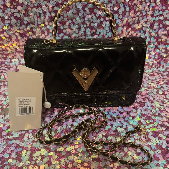 Black And Gold Valentino Orlandi Bag - Picture 3 of 7